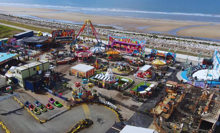 Knightly's Fun Park, Towyn bird's eye view
